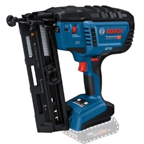 Bosch Professional 18V System clavadora madera batería GNH 18V-64-2 M (modo disparo impacto simple, apto para clavos: 32-64 mm, 1,8 mm y ángulo clavado de 20°, sin baterías ni cargador)