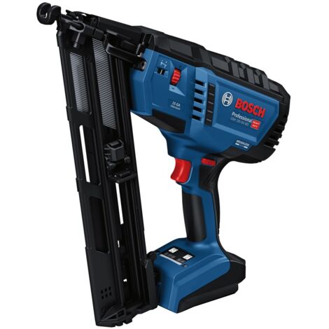 Bosch Professional 18V System clavadora madera batería GNH 18V-64 MD (modo disparo por impacto simple, apto para clavos: 32-64 mm, 1,8 mm y ángulo de clavado de 34°, sin baterías ni cargador)