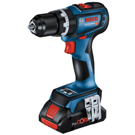 Bosch Professional 18V System GSB 18V-90 C - Taladro percutor a batería (64 Nm, 2100 rpm, conectable, sin batería, en caja)