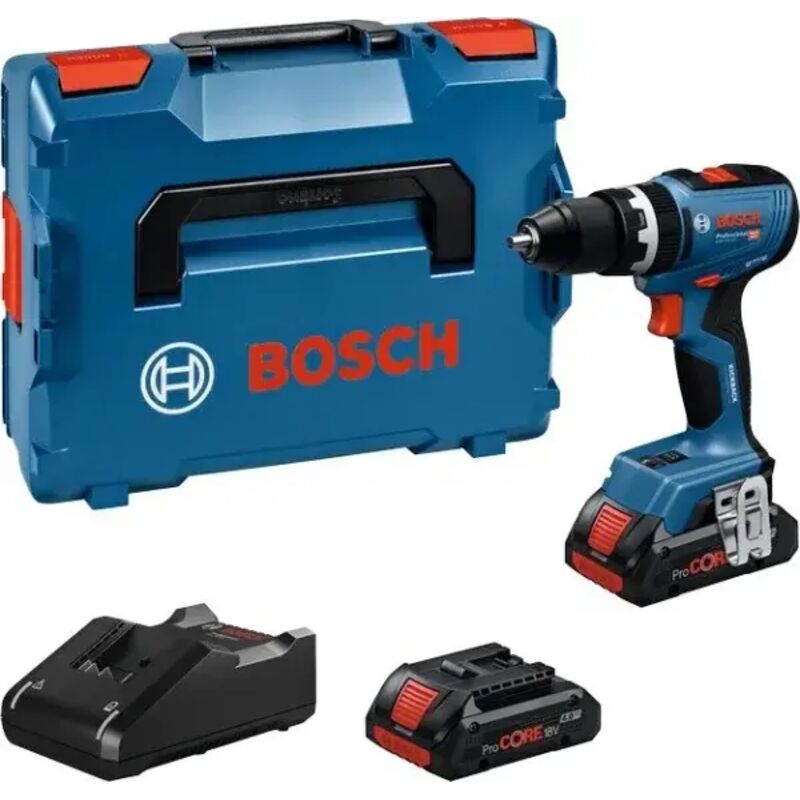 Bosch Professional 18V System Perceuse visseuse sans fil GSB 18V 65 moteur sans balais longueur de tête 175 incl. 2 batteries ProCORE18V 4.0Ah BOXX
