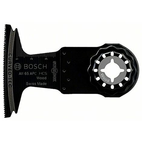 Bosch Professional 1x HCS Lama per tagli dal pieno AII 65 APC Wood (per legno tenero, 40 x 65 mm, accessori utensili multifunzione)