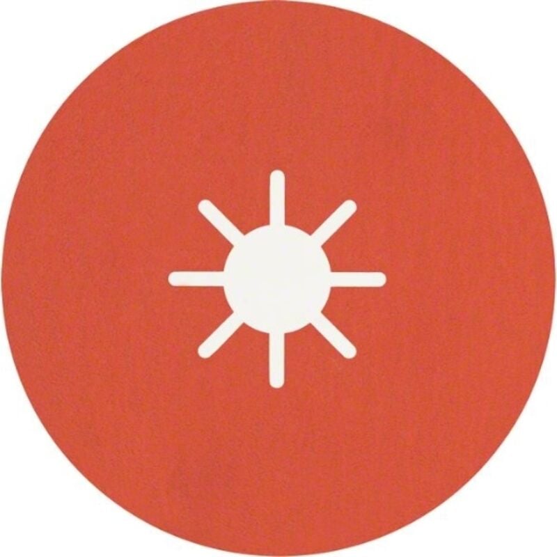 EXPERT R782 Disco in fibra ceramica Prisma, 180 mm, foro da 22,23 mm, K 120, 25 pezzi