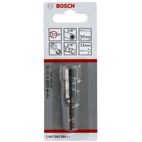 Bosch Professional 2607002584 - Portainserti universale T9: 57x11mm, Grigio
