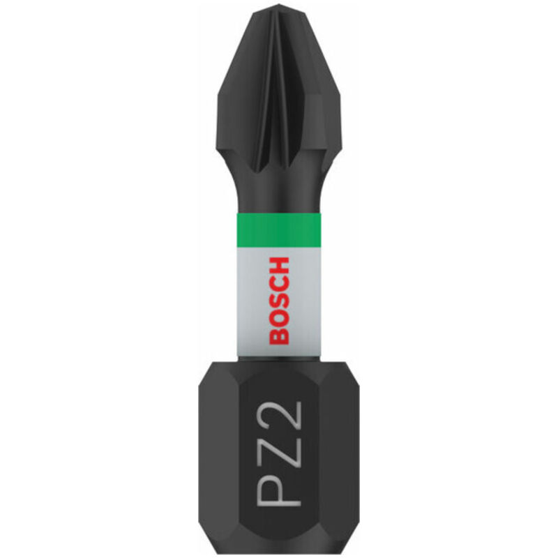 Embout de vissage torsion impact PZ2 25 mm Bosch 2 pièces - vue 3
