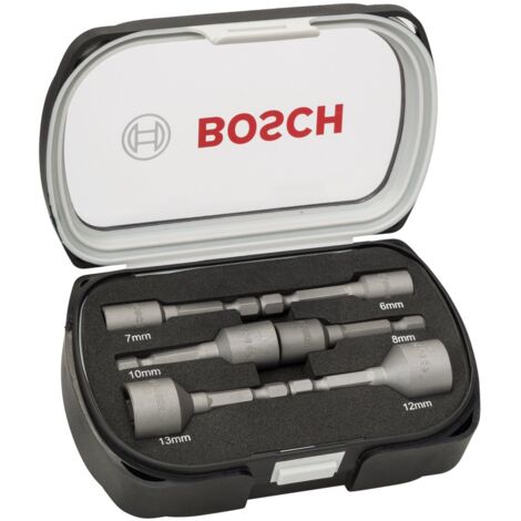 Bosch Professional 2608551079 - Chiavi a bussola 6,7,8,10,12,13mm: 50mm: set, nero