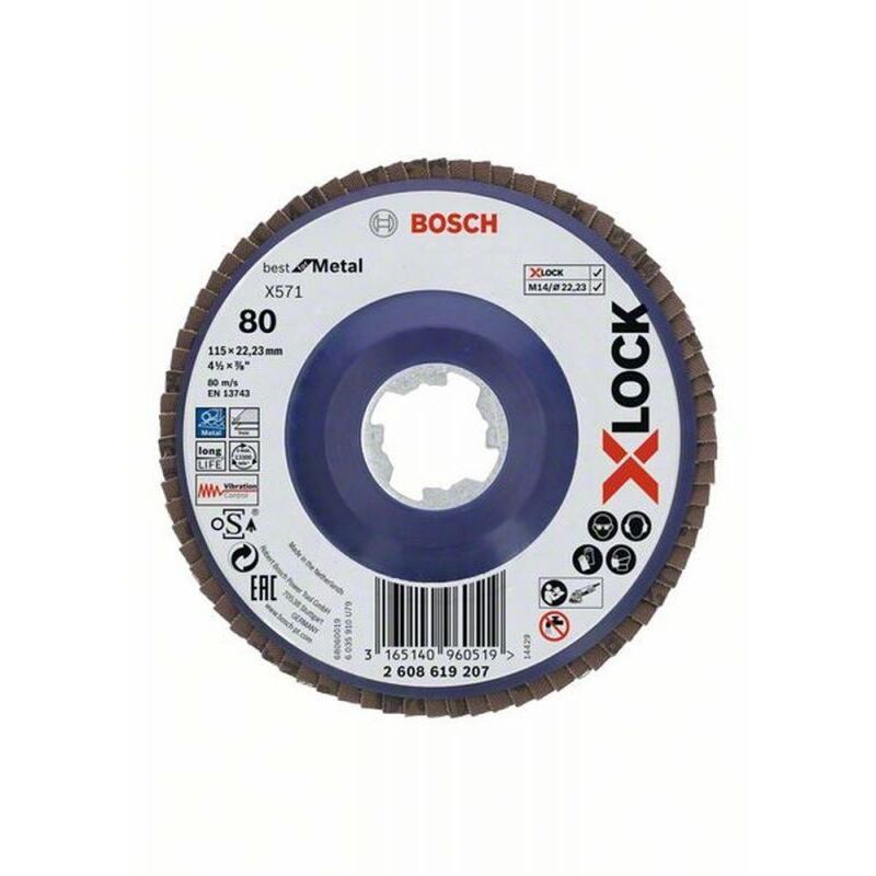 Dischi lamellari Bosch x-lock D115 G.80