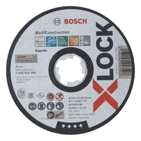 Disques à tronçonner droits X-LOCK multi-matériaux - Bosch