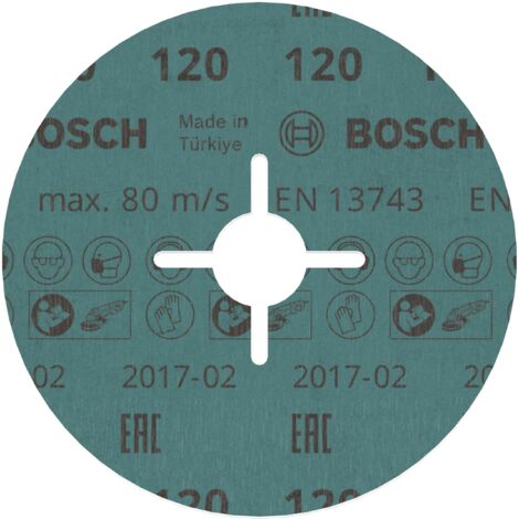 Bosch Professional 2608621615 Disco Abrasivo in fibra R780 Best for Metal and Inox, Metallo e Acciaio Inox, Ø 125 mm, Grana 120, Accessorio per Smerigliatrici Angolari