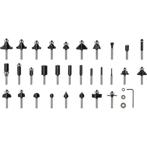 Bosch HM Wood Router 8mm Set 1/4