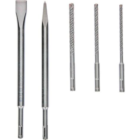 BOSCH PROFESSIONAL ACCESSORIES SDS-PLUS LOT DE 5 EMBOUTS ET BURINS 2607017515