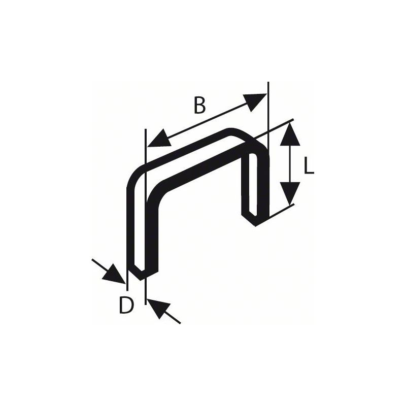Bosch - 2609200291 agrafes 11,4 4 mm 1000 pièces type 5