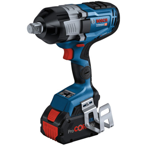 Bosch Professional BITURBO atornillador de impacto a batería GDS 18V1600 HC (llave de 3/4”, incl. 2 baterías ProCORE18V de 8,0 Ah, cargador, módulo Bluetooth GCY 42, en LBOXX)
