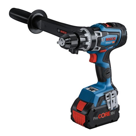 Bosch Professional BITURBO GSB 18V-150 C - Taladro percutor a batería (18V, 150 Nm, 2200 rpm, conectable, sin batería, en L-BOXX), Azul, solo