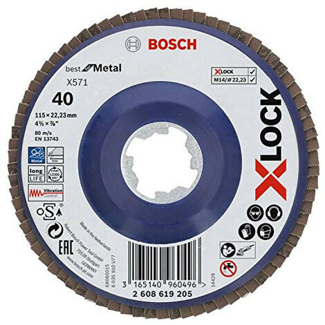 BOSCH Professional Bosch 2608619205 O 115 mm Körnung 40 1 St. (2608619205)