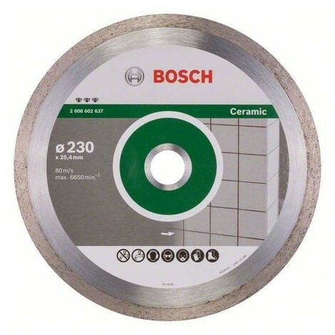 BOSCH Professional Bosch Accessories 2608602637 Disque à tronçonner diamanté best for ceramic 230 x 25,40 x 2,4 x 10 mm (2608602637)