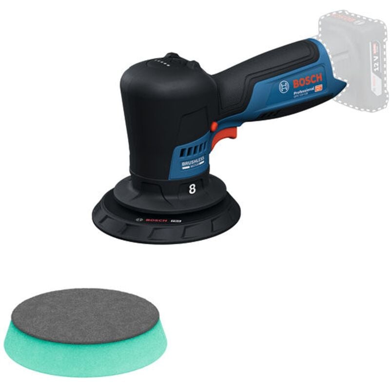 Image of Bosch Akku-Polierer gpx 12V-125, incl. Zubehör, Karton - Bosch Professional