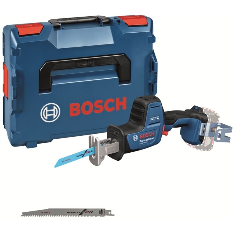 Image of Bosch Professional Bosch Akku-Säbelsäge GSA 18V-24, incl. Leiterclip, Sägeblätter, L-BOXX