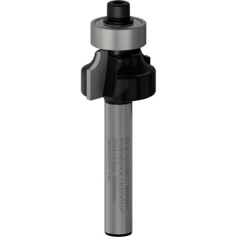 Bosch Professional Bosch PRO Abrundfräser, R 1/8, Schaft 1/4