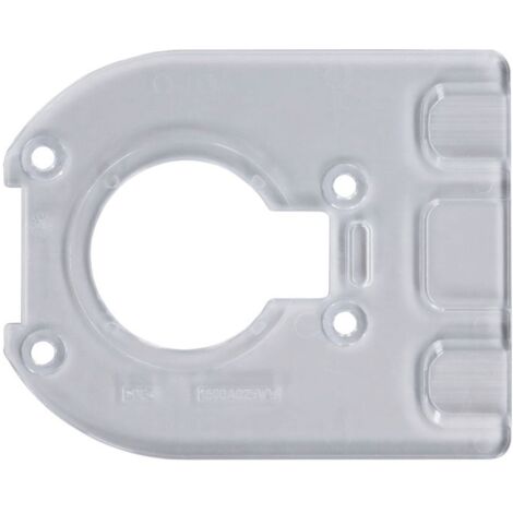 Bosch Professional Bosch PRO Grundplatte, halbrund, 7 x 93 x 118 mm, Zubehör für Oberfräse