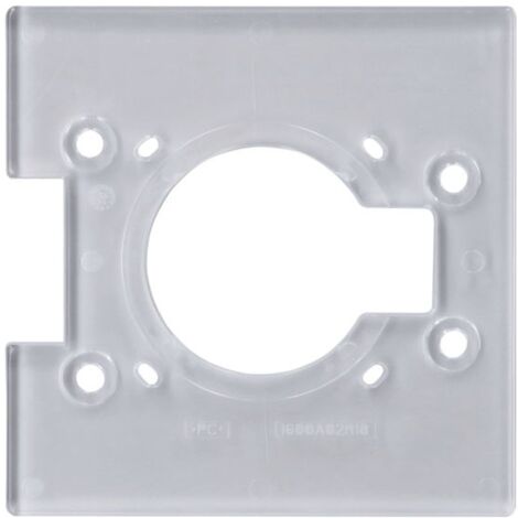 Bosch Professional Bosch PRO Grundplatte, quadratisch, 7 x 96 x 96 mm, Zubehör für Oberfräse