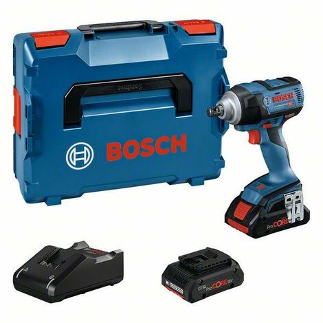 Bosch Professional Boulonneuses sans-fil GDS 18V-300, 2 batteries 4.0Ah, chargeur rapide GAL 18V-40 Professional - 06019D8202