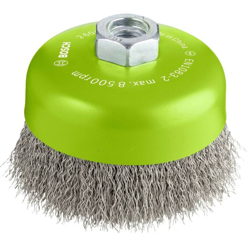 Bosch - Accessories Brosse boisseau, inox 100 mm, 0,3 mm, 8500 tr/min, 14 2608622103 1 pc(s)