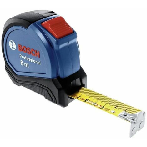 Bosch Professional - Cinta métrica con Autlock (Ancho 27 mm, gancho magnético), Azul, 8 m