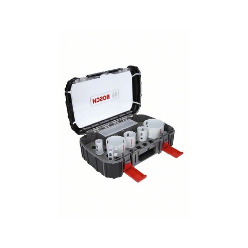 Bosch - Tr&eacute;pans - set d'&eacute;lectricien. Progressor for Wood and Metal. 9 pi&egrave;ces