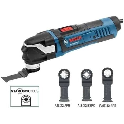 Bosch Professional – Découpeur ponceur multifonction 400W – Système StarlockPlus – Changement rapide d'accessoires – Pour bois, métal et céramique - 0601231004