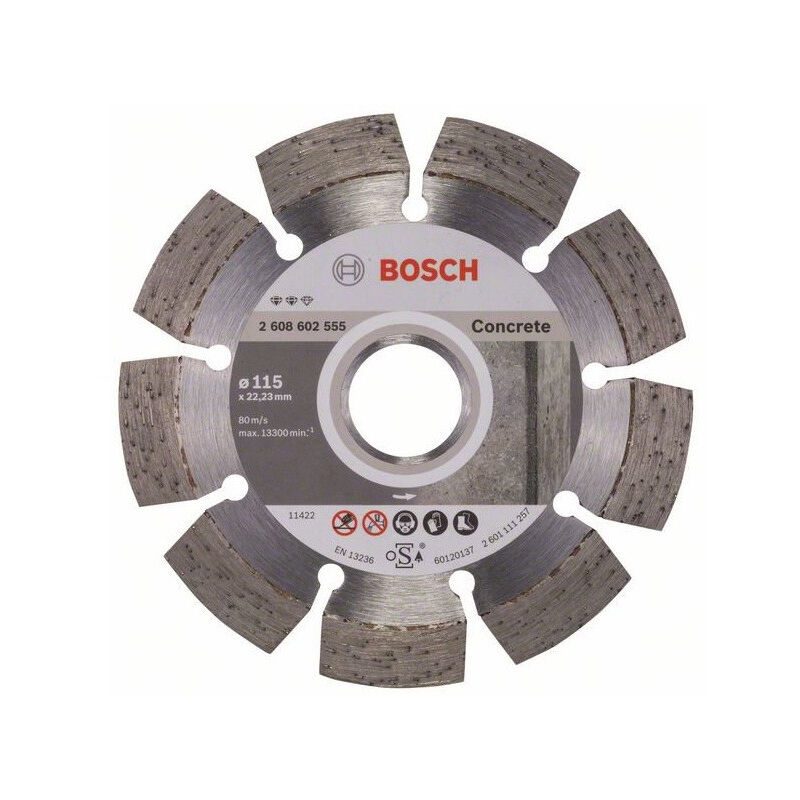 Image of Bosch - Disco da taglio diamantato Expert for Concrete d. 115 x 22,23 mm
