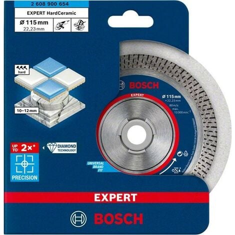 Bosch Accessories 2608900655 EXPERT HardCeramic Diamanttrennscheibe Durchmesser 125 mm Bohrungs-Ø 22