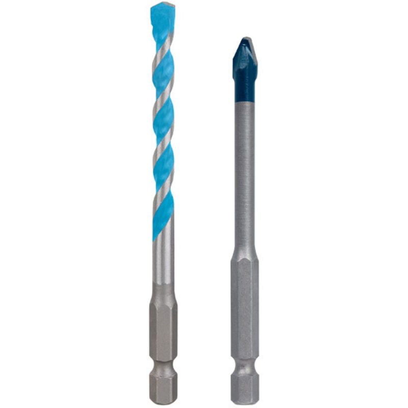 Bosch - Professional expert HEX-9 Hard Ceramic e Multi Construction - Set de punte per trapano (2 pezzi, per calcestruzzo, piastrelle morbide,