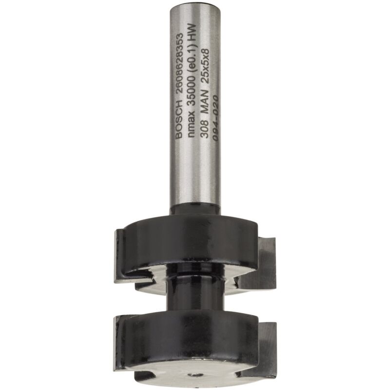 Fraise à bouveter deux tranchants au carbure Ø 8 58mm BOSCH 2608628353 - vue 2