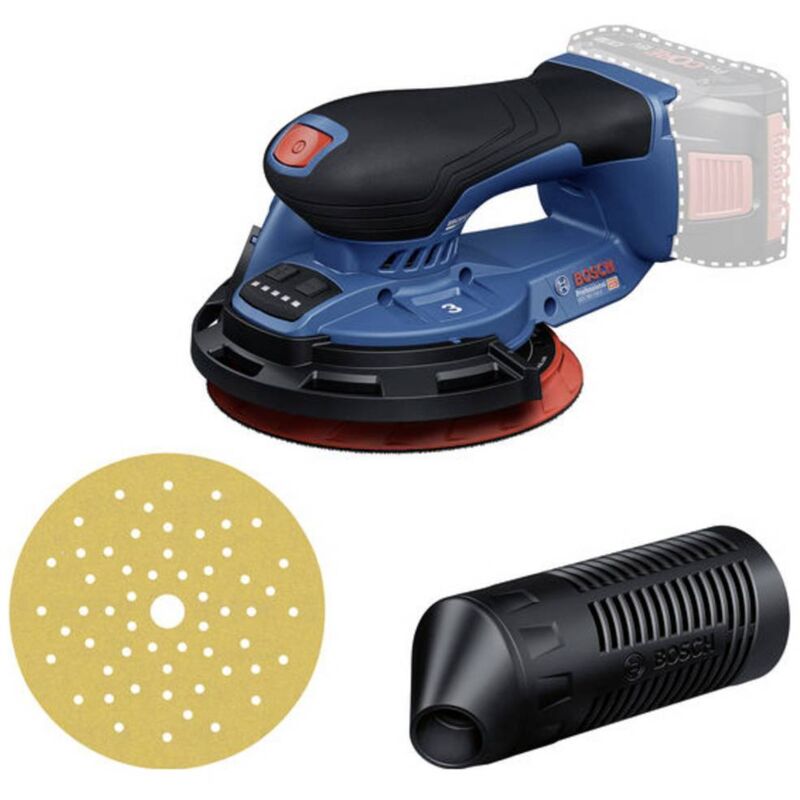 Ponceuse excentrique sans fil BOSCH PROFESSIONAL GEX 18V 150 3 18V 150 mm 1 feuille abrasive C470 + bague + collecteur