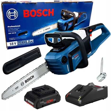 Bosch Professional GKE 18V-40 18V BITURBO Brushless Chainsaw 40cm + 4AH Pro Core