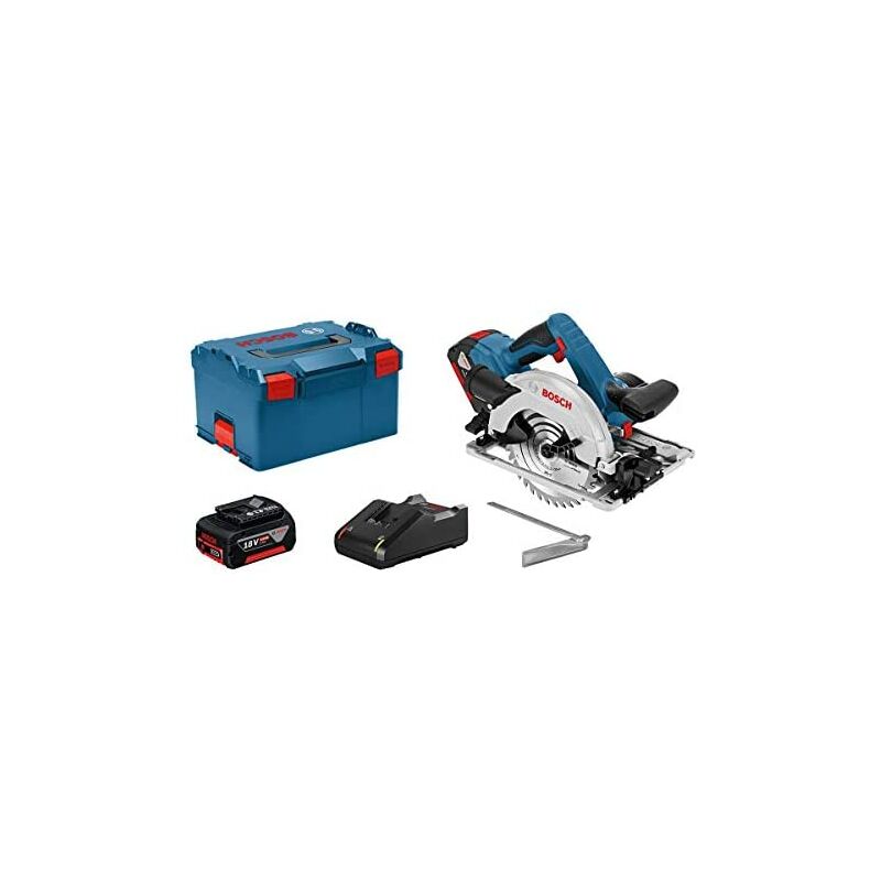 

Bosch Professional 18V System GKS 18V-57 G - Sierra circular a batería (disco Ø 165 mm, 2 baterías x 4.0 Ah, cargador, en L-BOXX)