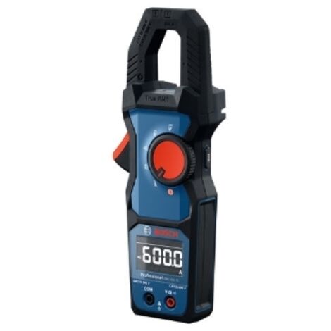 Bosch Professional GMC 600-15 Pinza amperimétrica (IP54, LCD invertido, Retroalimentación acústica,  hasta 600V,Estuche , 2x 1,5 V, MS 90 Professional)