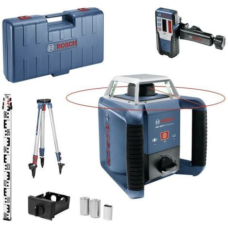 Bosch Professional GRL 400 H Set Laser rotante incl. treppiede, incl. ricevitore laser Raggio di azione (max.): 400 m