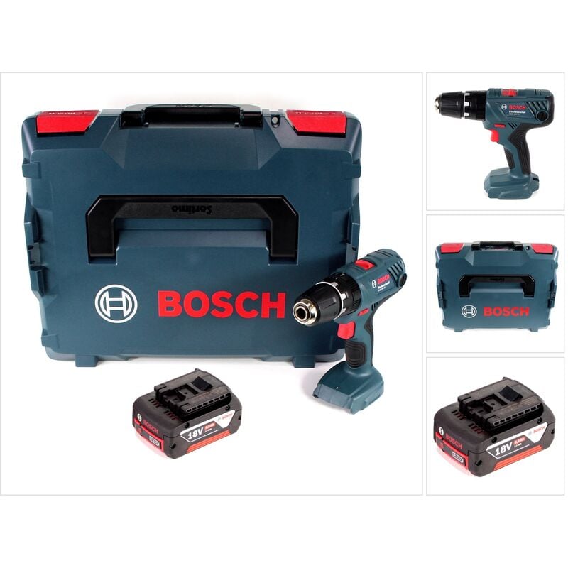 Bosch - Professional gsb 18V-21 Perceuse-visseuse à percussion sans fil 18V 55Nm + 1x Batterie 5,0Ah + Coffret L-Boxx - sans chargeur