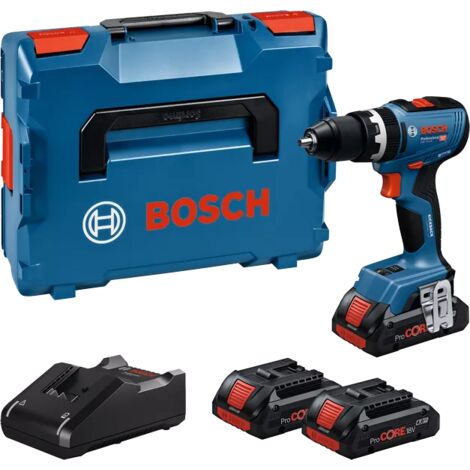BOSCH PROFESSIONAL Bosch Akku-Schlagbohrschauber GSB 18V-65, 2 x Akku ProCORE 4.0 Ah, L-BOXX 136