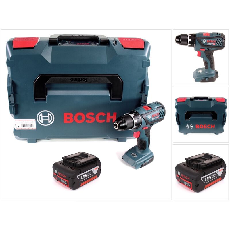 Image of Bosch - Professional gsr 18V-28 Trapano avvitatore a batteria in valigetta L-Boxx + 1x Batteria 3,0 Ah - senza caricatore