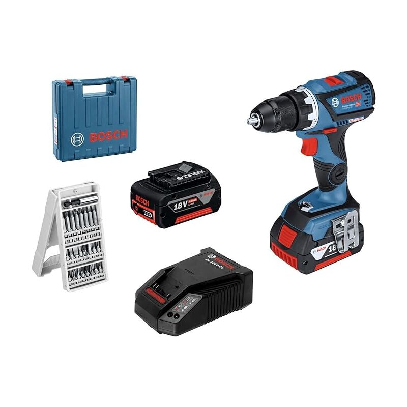 Professional trapano avvitatorea batteria GSR18V60C 18.0V li- 4Ah-1900 giri/min. mandrino autoserrante 13MM 2 batterie - Bosch