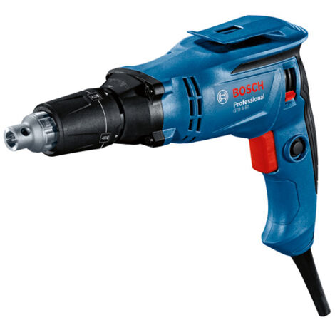 Bosch Professional GTB 6-50 - Atornillador para placa de yeso (0-5000 rpm, 650 W, Ø máx. tornillo 6 mm, tope retráctil, en maletín)