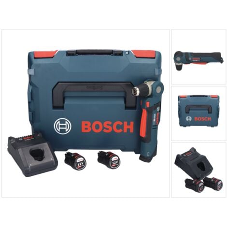 Bosch GWB 12V-10 Professional Perceuse visseuse d'angle sans fil Solo + Coffret L-Boxx ( 0601390909 ) - sans Batterie ni Chargeur