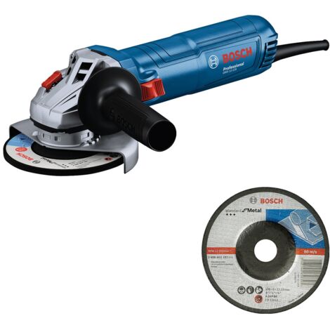 Bosch Professional GWS 12-125 (C) Winkelschleifer + Schruppscheibe (06013A6100)