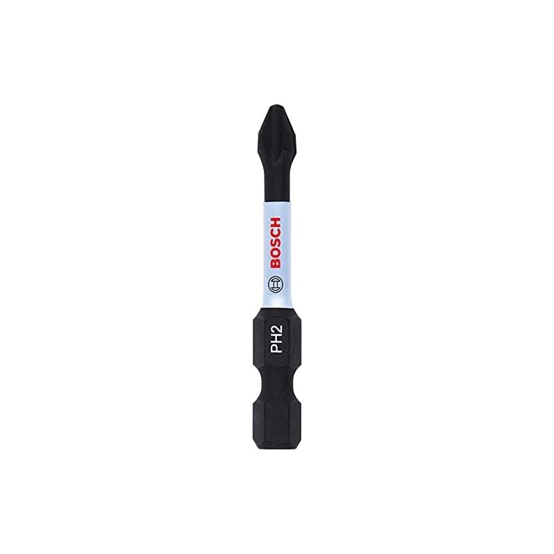 Bosch - professional impact control embout de vissage PH2 (50 mm, tige hexagonale, pick and click, accessoire visseuse à percussio