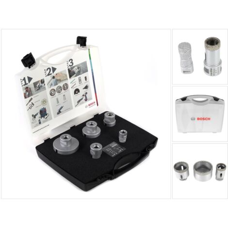 Bosch Professional - Juego de 5 brocas de diamante en seco para cerámica (para cerámica, accesorios para amoladoras angulares)