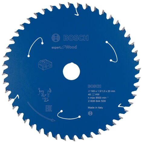 VIRO Bosch Kreissägeblatt Expert for Wood 165 x 1,0 x 20 mm 48 Zähne für Holz ( 2608644509 )