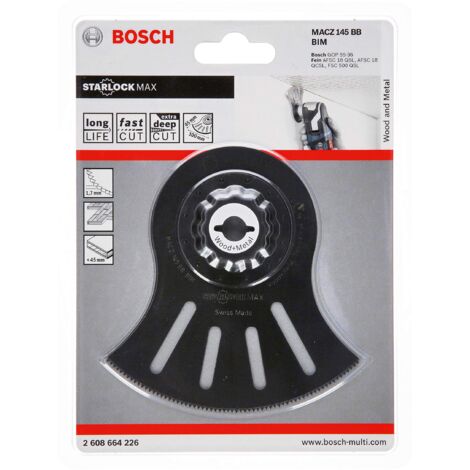Bosch Professional Lama segmentata Starlock MACZ 145 BB (per legno, accessorio per utensile multifunzione)