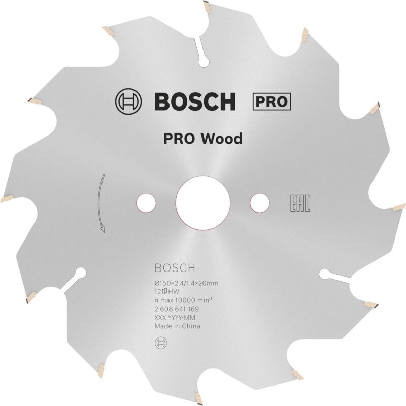 Bosch - Lame de scie circulaire pro Wood 150 x 2,4 x 20 mm 2608641169